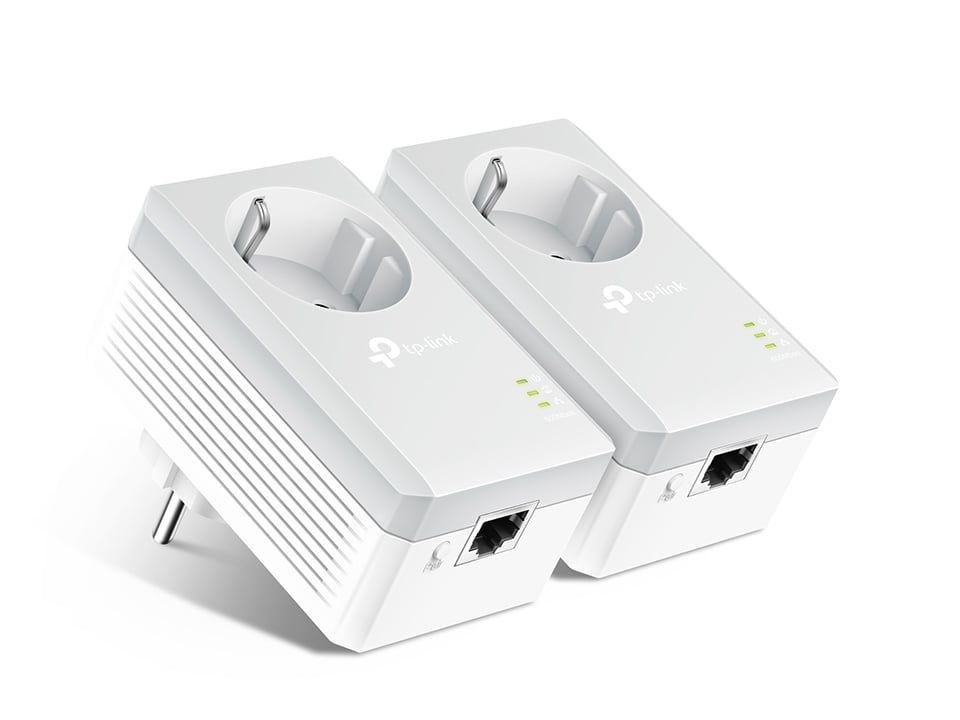 Kit transmisie internet prin reteaua electrica TP-Link PowerLine TL-PA4010PKIT AV500, Pana la 500 Mbps, 300m, Plug and play, AC Pass Trough 1 Kit transmisie internet prin reteaua electrica TP-Link PowerLine TL-PA4010PKIT AV500, Pana la 500 Mbps, 300m, Plug and play, AC Pass Trough