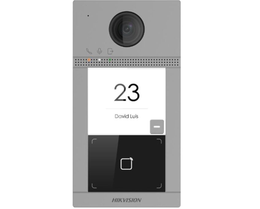 Videointerfon FULL HD, 1 familie, control acces, Wireless, aplicat, Hikvision, DS-KV8113-WME1(C)