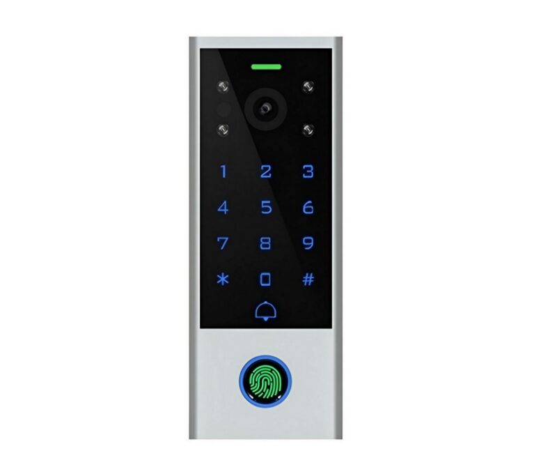 Videointerfon SECUKEY Vcontrol 3-F, Wi-Fi 2.4GHz, RFID/PIN, cu amprenta, compatibil cu aplicatia Tuya, IP65