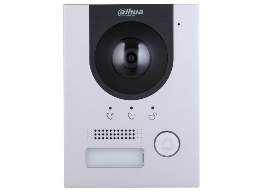 Post exterior videointerfon IP, 2 fire, 1 familie, Dahua VTO2202F-P-S3, montaj aparent/incastrat, 2MP Full HD, PoE, IP65, IK07