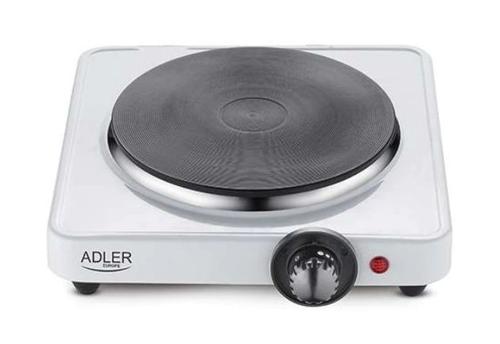 Plita electrica Adler AD6503, 1 Arzator, Control Temperatura, 1500 W (Alb)