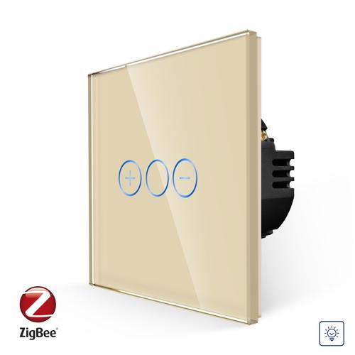 Intrerupator Simplu cu Variator cu Touch din Sticla LUXION, protocol Zigbee 1 Intrerupator Simplu cu Variator cu Touch din Sticla LUXION, protocol Zigbee