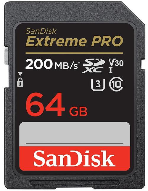 Card de memorie SanDisk Extreme Pro SDXC, 64GB, UHS-I U3, Clasa 10, V30 1 Card de memorie SanDisk Extreme Pro SDXC, 64GB, UHS-I U3, Clasa 10, V30