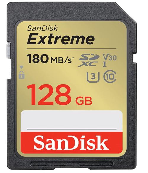 Card de memorie SanDisk Extreme SDXC, 128GB, UHS-I U3, Clasa 10, V30 1 Card de memorie SanDisk Extreme SDXC, 128GB, UHS-I U3, Clasa 10, V30