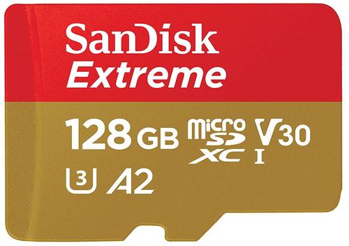 Card de memorie SanDisk Extreme MicroSDXC, 128GB, UHS-I U3, Clasa 10, V30 + Adaptor SD 1 Card de memorie SanDisk Extreme MicroSDXC, 128GB, UHS-I U3, Clasa 10, V30 + Adaptor SD