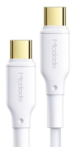 Cablu de date Mcdodo White Series CA-8350, USB Type-C - USB Type-C, 5 A, 1.2 m, 100 W, PD (Alb) 1 Cablu de date Mcdodo White Series CA-8350, USB Type-C - USB Type-C, 5 A, 1.2 m, 100 W, PD (Alb)