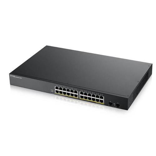 Switch ZYXEL GS190024HPV, 24 Porturi, 10/100/1000 Mbps 1 Switch ZYXEL GS190024HPV, 24 Porturi, 10/100/1000 Mbps