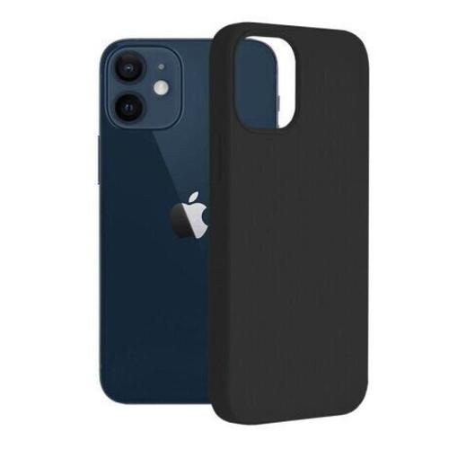 Protectie Spate 3MK Silicon Mat pentru iPhone 13 Mini (Negru) 1 Protectie Spate 3MK Silicon Mat pentru iPhone 13 Mini (Negru)
