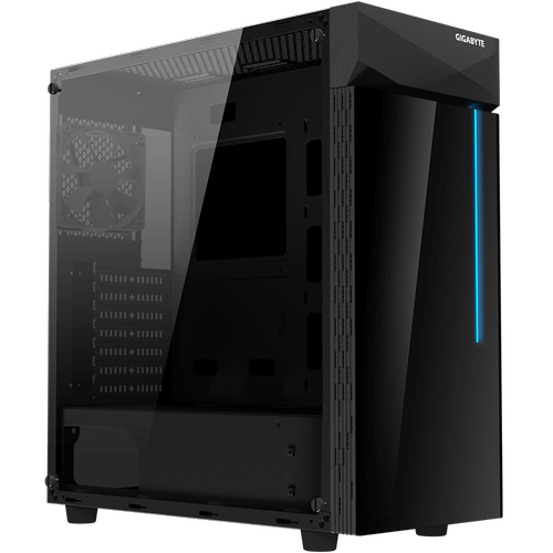 Carcasa GIGABYTE C200 GLASS, Mid-Tower, fara sursa, ATX (Negru) 1 Carcasa GIGABYTE C200 GLASS, Mid-Tower, fara sursa, ATX (Negru)