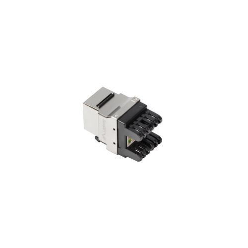 Cuplaj modular Lanberg, Keystone RJ45->LSA 180° FTP cat6, negru cu gri 1 Cuplaj modular Lanberg, Keystone RJ45->LSA 180° FTP cat6, negru cu gri