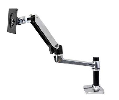 Suport monitor pentru birou Ergotron LX, rotire 360, 11.1kg (Negru/Argintiu)