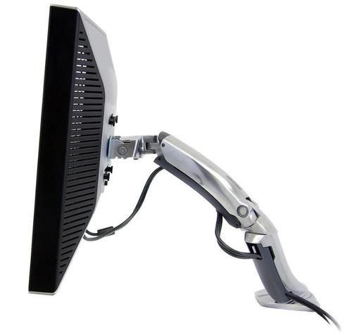 Suport monitor pentru birou Ergotron MX 45-214-026, Pivot, Rotire 360, 13.6kg (Argintiu)