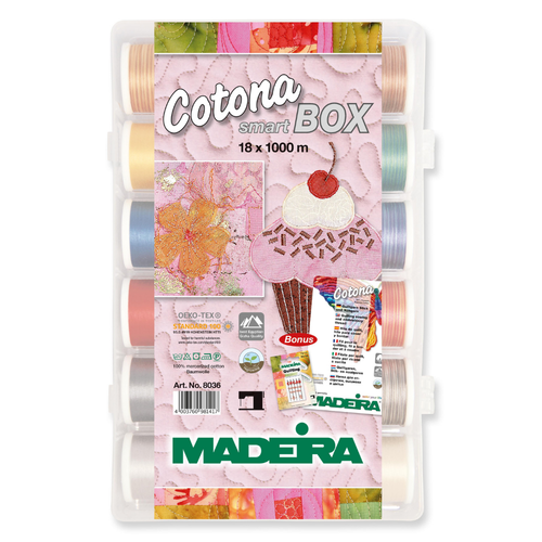 Smartbox 18 papiote ata de brodat Cotona No.50 Madeira 8036 1 Smartbox 18 papiote ata de brodat Cotona No.50 Madeira 8036