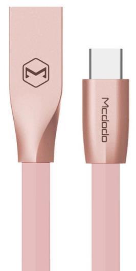 Cablu de date Mcdodo Zn-Link, Type-C, 1.5m, 2.4A max (Roz) 1 Cablu de date Mcdodo Zn-Link, Type-C, 1.5m, 2.4A max (Roz)