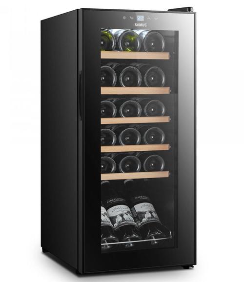 Vitrina pentru vinuri Samus SRV55LMC (18), 5 Rafturi, 50 L, Afisaj Electronic (Negru) 1 Vitrina pentru vinuri Samus SRV55LMC (18), 5 Rafturi, 50 L, Afisaj Electronic (Negru)