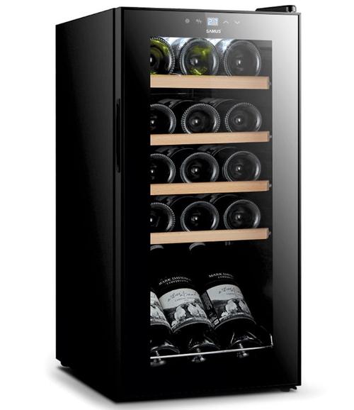 Vitrina pentru vinuri Samus SRV48LMC (15), 4 Rafturi, 44 L, Afisaj Electronic (Negru)