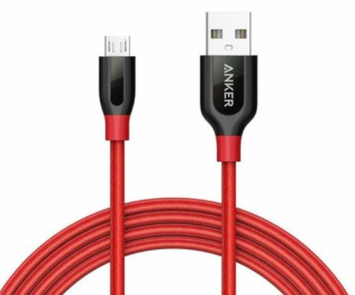 Cablu de date Anker PowerLine+ A8143091, Micro USB, 1.8 m (Rosu) 1 Cablu de date Anker PowerLine+ A8143091, Micro USB, 1.8 m (Rosu)