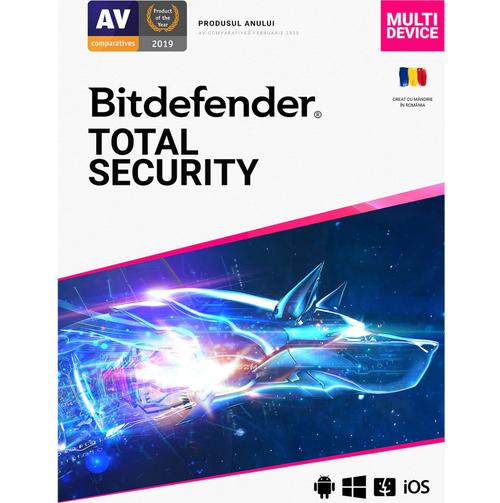 Bitdefender Total Security, 5 PC, 2 ani, Licenta noua, Retail 1 Bitdefender Total Security, 5 PC, 2 ani, Licenta noua, Retail