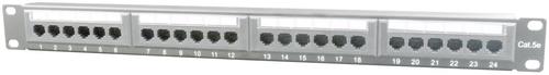 Patch panel Gembird NPP-C524CM-001, 24 Porturi, Cat.5e, 19inch 1 Patch panel Gembird NPP-C524CM-001, 24 Porturi, Cat.5e, 19inch