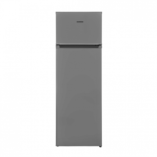 Frigider cu 2 usi Heinner HF-V242SE++, 242 L, Clasa E, Less Frost, Lumina LED (Argintiu)
