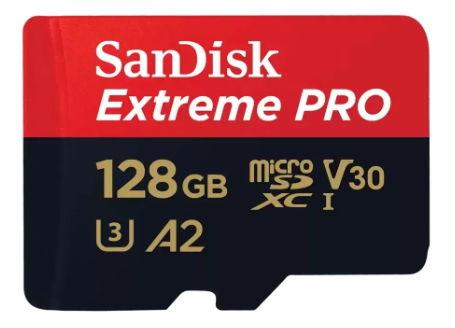 Card de memorie SanDisk Extreme PRO SDSQXCD-128G-GN6MA, MicroSDXC, 128GB, A2, UHS-I U3, V30 + Adaptor SD 1 Card de memorie SanDisk Extreme PRO SDSQXCD-128G-GN6MA, MicroSDXC, 128GB, A2, UHS-I U3, V30 + Adaptor SD