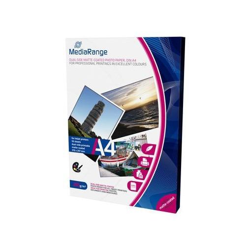 Hartie Foto MediaRange InkJet, mata dual-side, A4, 50 coli, 250g 1 Hartie Foto MediaRange InkJet, mata dual-side, A4, 50 coli, 250g