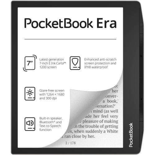 eBook Reader PocketBook Era, ecran tactil 7inch, E Ink Carta, 300dpi, Bluetooth, SMARTlight, IPX8, 16 GB 1 eBook Reader PocketBook Era, ecran tactil 7inch, E Ink Carta, 300dpi, Bluetooth, SMARTlight, IPX8, 16 GB
