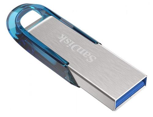 Stick USB SanDisk Cruzer Ultra Flair, 64GB, USB 3.0 (Albastru/Argintiu) 1 Stick USB SanDisk Cruzer Ultra Flair, 64GB, USB 3.0 (Albastru/Argintiu)