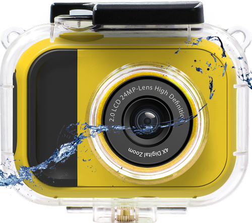 Camera video de actiune Lamtech LAM112013 2in1, 24MP, Full HD, Ecran IPS 2inch, Zoom digital 4X, Carcasa Waterproof (Galben) 1 Camera video de actiune Lamtech LAM112013 2in1, 24MP, Full HD, Ecran IPS 2inch, Zoom digital 4X, Carcasa Waterproof (Galben)