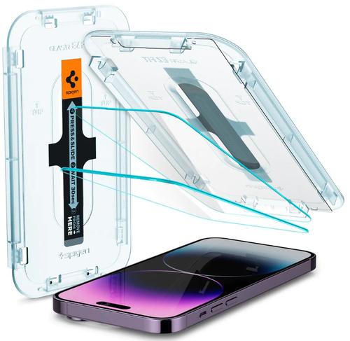 Set 2 Folii Sticla Spigen EZ FIT AGL05202 pentru Apple iPhone 14 Pro Max (Transparent) 1 Set 2 Folii Sticla Spigen EZ FIT AGL05202 pentru Apple iPhone 14 Pro Max (Transparent)
