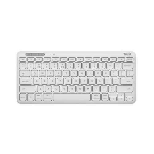 Tastatura Trust Lyra TR-25097, Wireless, USB-A / USB-C (Alb)
