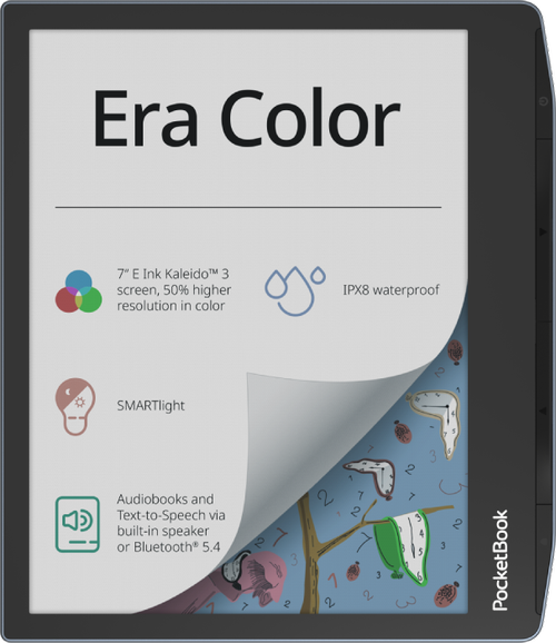 eBook Reader PocketBook Era Color, Ecran E Ink Kaleido™ 3 capacitiv multisenzor 7inch, 300ppi, Bluetooth 5.4, Wi-Fi, Procesor Quad-Core 1.8GHz, 1GB RAM, 32GB Flash, Waterproof IPX8 (Albastru) 1 eBook Reader PocketBook Era Color, Ecran E Ink Kaleido™ 3 capacitiv multisenzor 7inch, 300ppi, Bluetooth 5.4, Wi-Fi, Procesor Quad-Core 1.8GHz, 1GB RAM, 32GB Flash, Waterproof IPX8 (Albastru)
