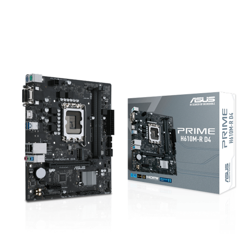 Placa de baza ASUS PRIME H610M-R D4, Intel H610, LGA 1700, mATX