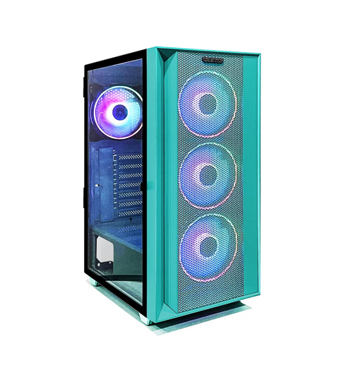 Carcasa PRO GAMING JUNGLE, Mid Tower, ARGB (Verde) 1 Carcasa PRO GAMING JUNGLE, Mid Tower, ARGB (Verde)