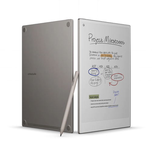Tableta ePaper reMarkable Paper Pro, Display Canvas Color 11.8inch, Procesor Cortex-A53 1.8GHz Quad-Core, 2GB RAM, 64GB Flash, Wi-Fi (Argintiu)