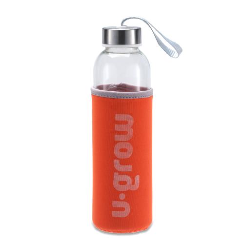 Sticla cu husa termoizolanta U-Grow, 500ml, Portocaliu 1 Sticla cu husa termoizolanta U-Grow, 500ml, Portocaliu