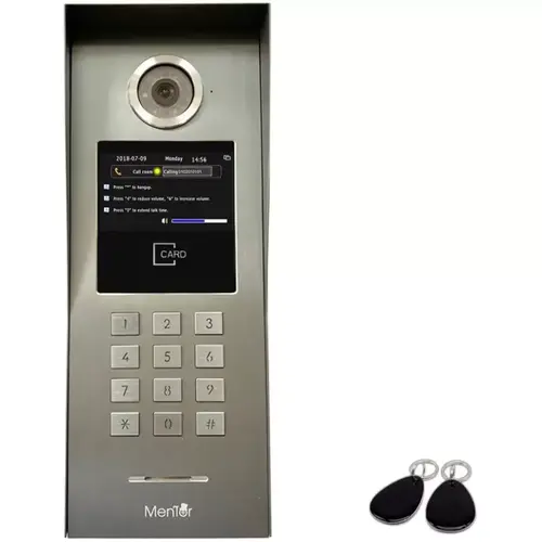 Post exterior Interfon Video IP pt scara de bloc wireless WiFi IP65 2MP 4.3 inch HD IR POE Mentor SY090 1 Post exterior Interfon Video IP pt scara de bloc wireless WiFi IP65 2MP 4.3 inch HD IR POE Mentor SY090
