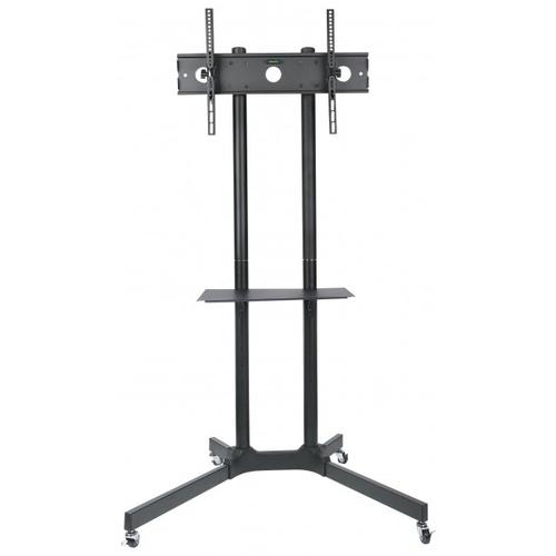 Stand TV, LCD / LED, mobil pe roti, reglabil, telescopic, raft DVD, 30 - 65 inch, Negru 1 Stand TV, LCD / LED, mobil pe roti, reglabil, telescopic, raft DVD, 30 - 65 inch, Negru