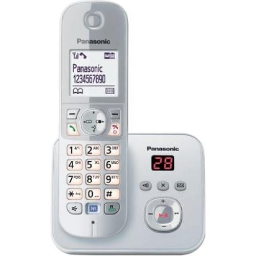 Telefon Panasonic DECT, KX-TG6821GS, robot telefonic, caller ID, argintiu 1 Telefon Panasonic DECT, KX-TG6821GS, robot telefonic, caller ID, argintiu