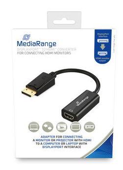 Convertor MediaRange MRCS177, HDMI™/DisplayPort™, 18 Gbit/s, 20 cm (Negru) 1 Convertor MediaRange MRCS177, HDMI™/DisplayPort™, 18 Gbit/s, 20 cm (Negru)