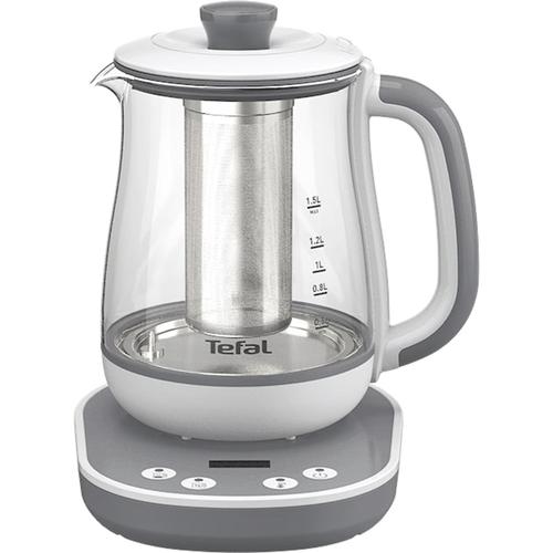 Infuzor pentru ceai Tefal Tastea BJ551B10, 8 trepte de temperatura, 1.5 L, ecran digital, functie pastrare la cald, gri/alb 1 Infuzor pentru ceai Tefal Tastea BJ551B10, 8 trepte de temperatura, 1.5 L, ecran digital, functie pastrare la cald, gri/alb