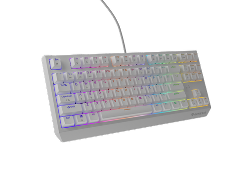 Tastatura Mecanica Gaming Genesis Thor 230 TKL, USB, Iluminare RGB, Switch-uri Outemu Brown (Alb) 1 Tastatura Mecanica Gaming Genesis Thor 230 TKL, USB, Iluminare RGB, Switch-uri Outemu Brown (Alb)