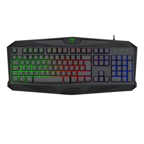 Tastatura Gaming T-DAGGER Tanker Rainbow, Iluminare RGB, USB (Negru) 1 Tastatura Gaming T-DAGGER Tanker Rainbow, Iluminare RGB, USB (Negru)
