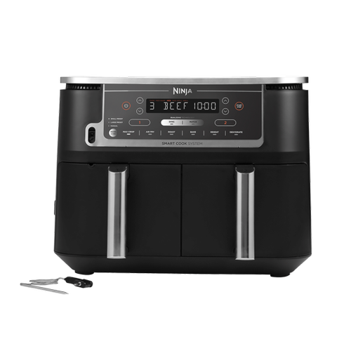 Friteuza cu aer cald Ninja Foodi Max Dual Zone AF451EU, 2470 W, Sistem Smart Cook, 9.5 l, 2 sertare, 6 functii de gatit (Negru) 1 Friteuza cu aer cald Ninja Foodi Max Dual Zone AF451EU, 2470 W, Sistem Smart Cook, 9.5 l, 2 sertare, 6 functii de gatit (Negru)