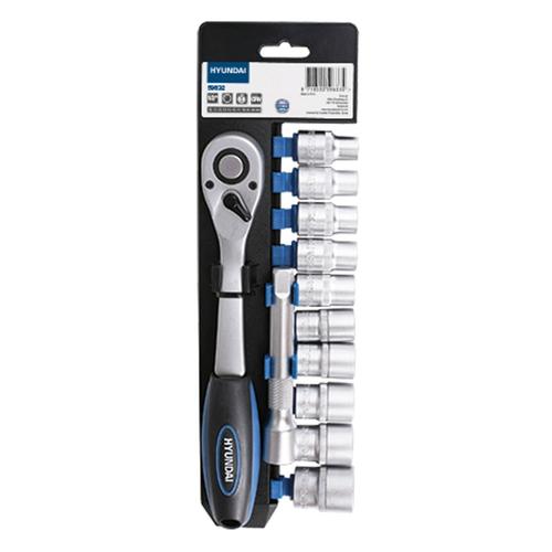 Set cheie clichet cu tubulare 3/8 Hyundai HY-59632, 12 buc 1 Set cheie clichet cu tubulare 3/8 Hyundai HY-59632, 12 buc
