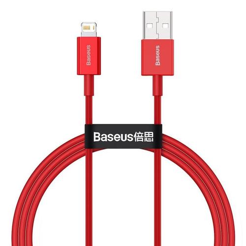 Cablu de date Baseus Superior, USB - Lightning, 2.4A, 1m, Rosu 1 Cablu de date Baseus Superior, USB - Lightning, 2.4A, 1m, Rosu
