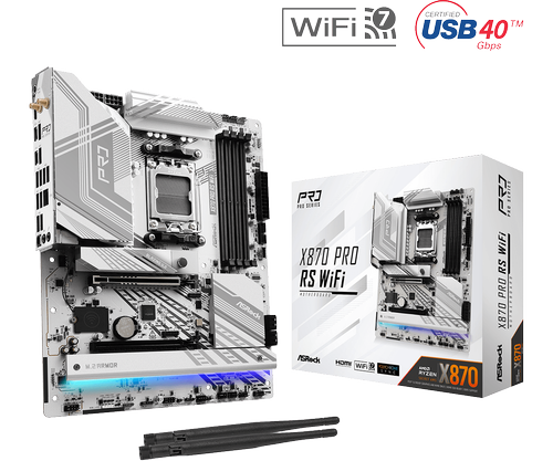 Placa de baza ASRock X870 Pro RS WiFi, AMD X870, AM5, ATX, DDR5