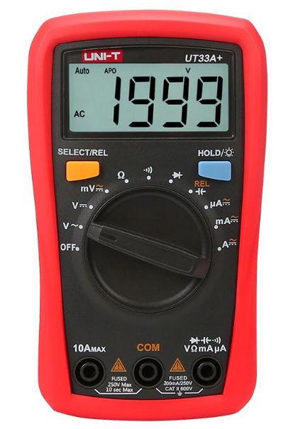 Multimetru digital UNI-T UT33A+ (Rosu) 1 Multimetru digital UNI-T UT33A+ (Rosu)