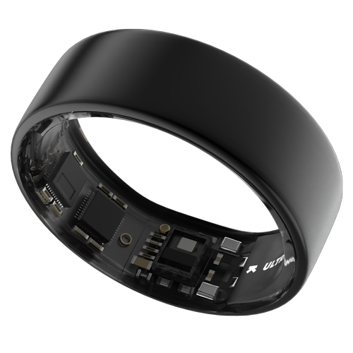 Smart Ring Ultrahuman Ring Air UHRA-MG-09, Bluetooth BLE5, HRV, VO2 Max, Android/iOS, Monitorizare ritm cardiac, Saturatie Oxigen, Autonomie 6 zile, 19.96 mm (Gri)