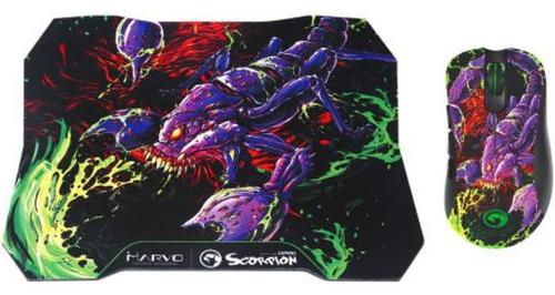 Kit Mouse si Mousepad Marvo M603 + G20, Iluminat, 6400 DPI (Multicolor) 1 Kit Mouse si Mousepad Marvo M603 + G20, Iluminat, 6400 DPI (Multicolor)